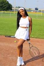 Load image into Gallery viewer, White Fitness Tennis Skirt
