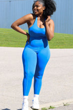 Load image into Gallery viewer, Yoga Jumpsuit Blue
